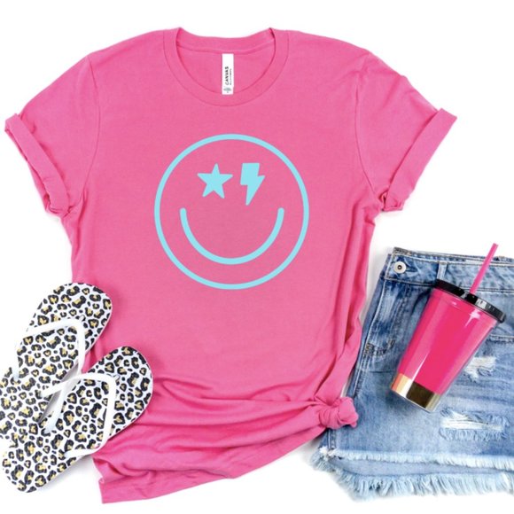 One Blessed Nana Tops - NWT *BOUTIQUE*  CUTE SMILEY FACE TEE